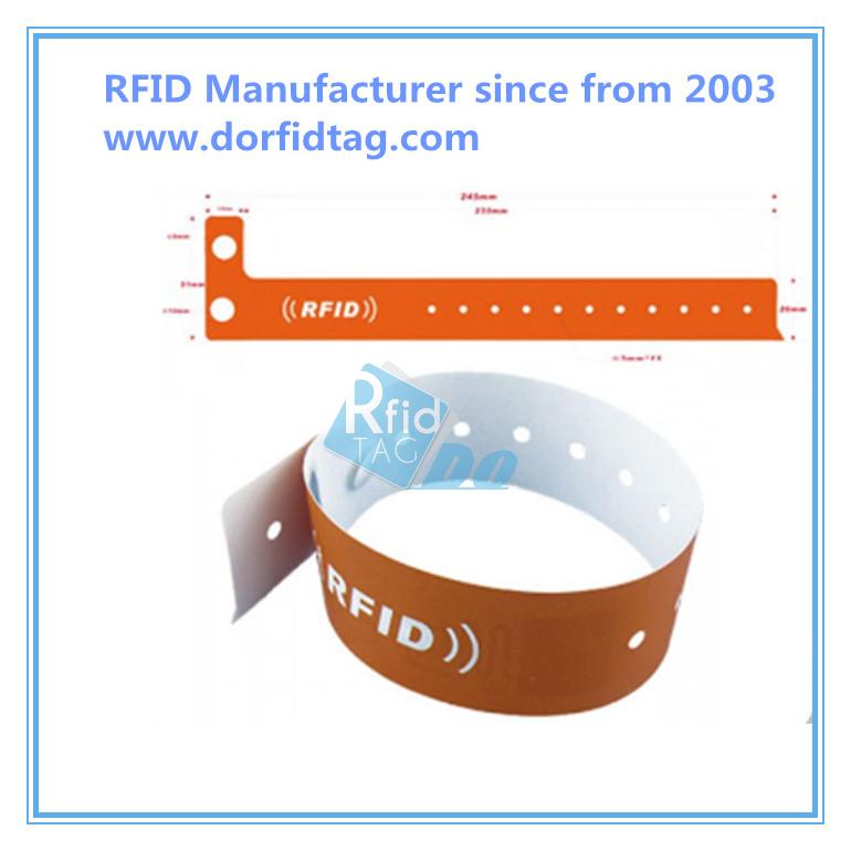 RFID Hospital  Wristband Paper Tyvek Thermal Printable RFID Wristbands